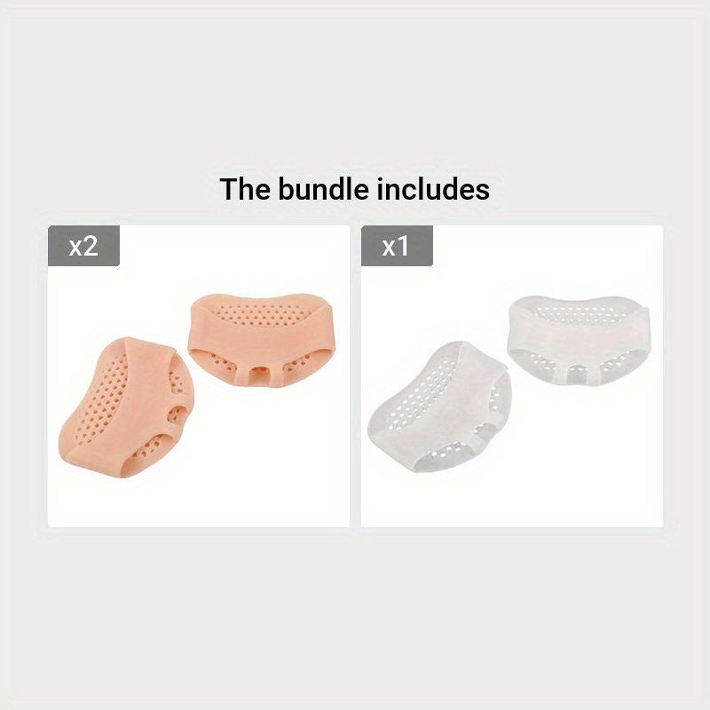 High Heels Silicone Foot Protector Non-slip Forefoot Pad