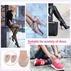 2pair Toe Pads Knitted Fabric Toe Cover for Ballet Dance Pointe Shoes