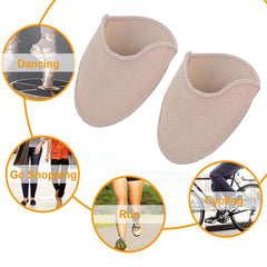 2pair Toe Pads Knitted Fabric Toe Cover for Ballet Dance Pointe Shoes