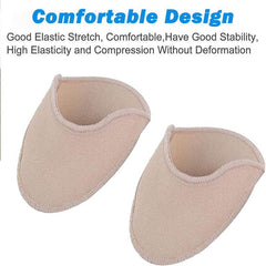 2pair Toe Pads Knitted Fabric Toe Cover for Ballet Dance Pointe Shoes