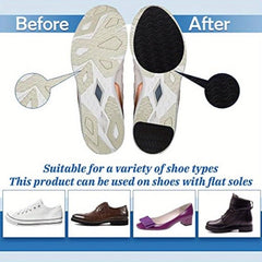 Non Skid Shoe Pads Self Adhesive Shoe Grips Anti Slip Noise Reduction Cushion