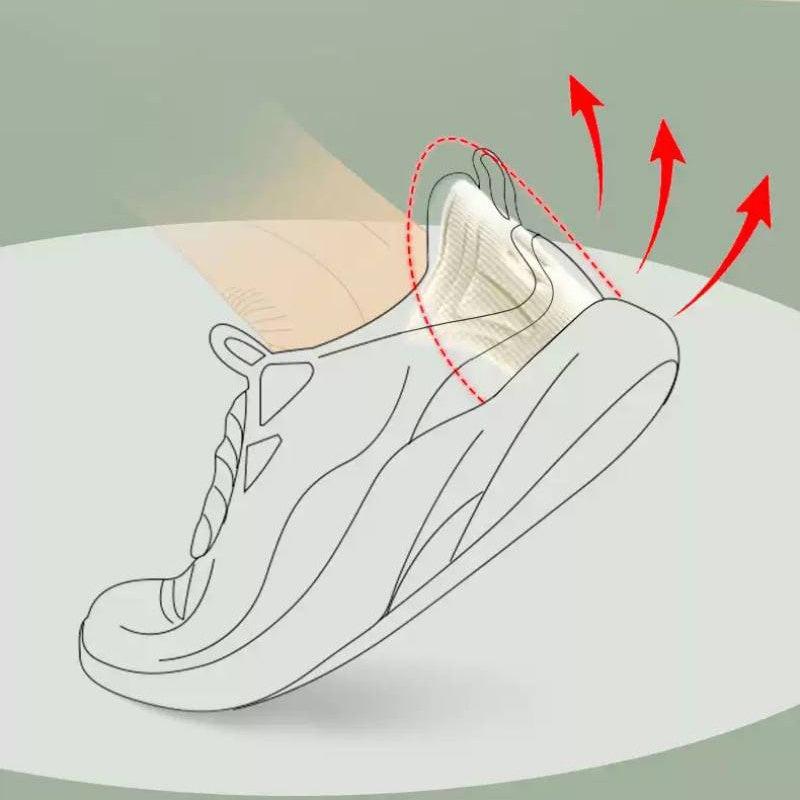 2pcs Heel Pads for Sport Shoes Adjustable Size Antiwear Feet Pad