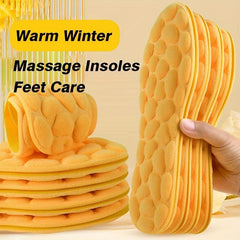 4D Cobblestone Massage Thermal Insoles - Self-Heated & Sweat Absorbing
