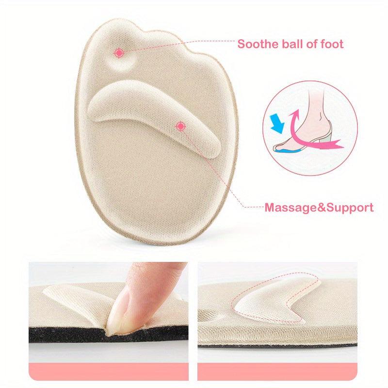 2pairs Comfortable Metatarsal Pads Women Soft Shock Absorbing Foot Cushions