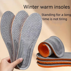 Warm Plush Insoles - Shock Absorption, Cushioned Comfort