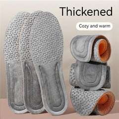 Warm Plush Insoles - Shock Absorption, Cushioned Comfort