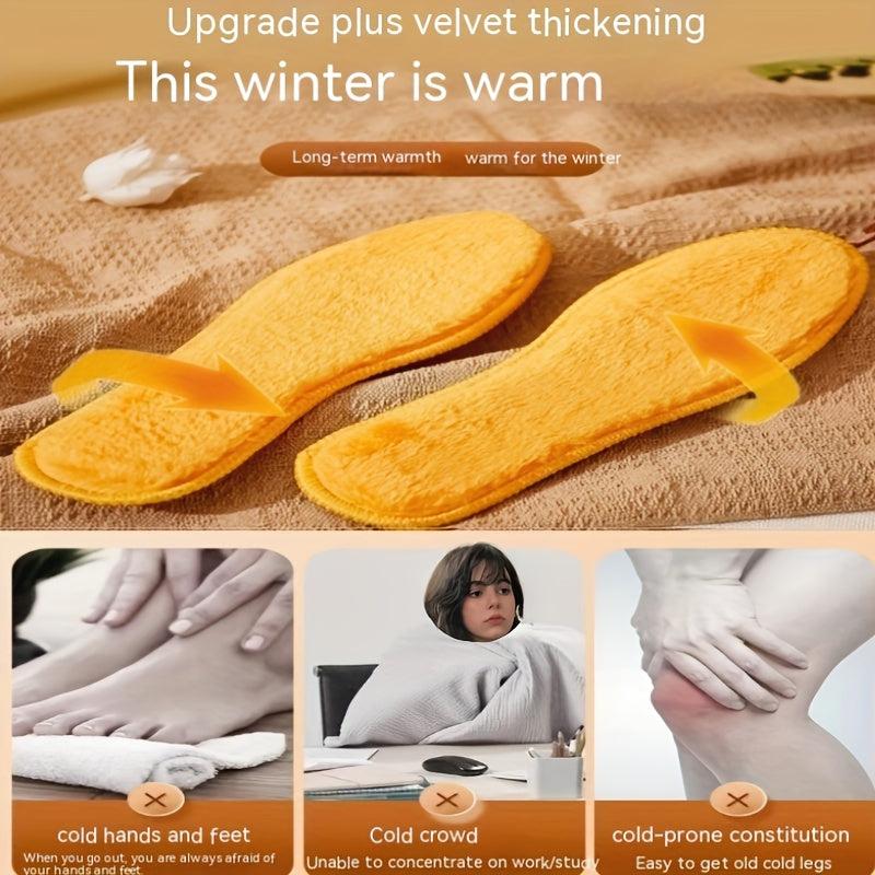 Plush Thermal Insoles for Autumn/Winter Sports Shoes
