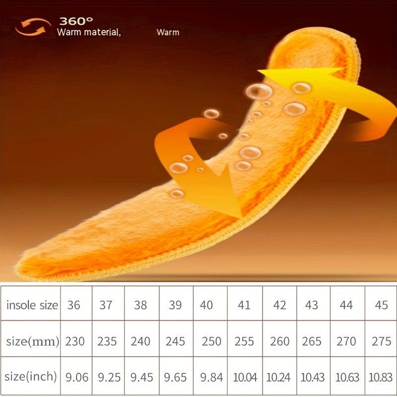 Plush Thermal Insoles for Autumn/Winter Sports Shoes