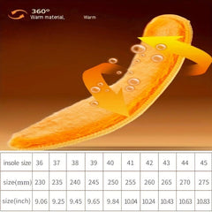 Plush Thermal Insoles for Autumn/Winter Sports Shoes