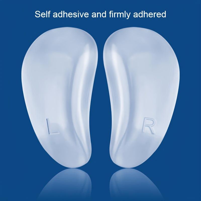 Flat Arch Support Gel Arch Pads - Invisible Shock Absorbing Half Pads