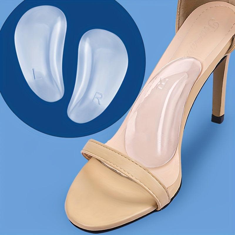 Flat Arch Support Gel Arch Pads - Invisible Shock Absorbing Half Pads