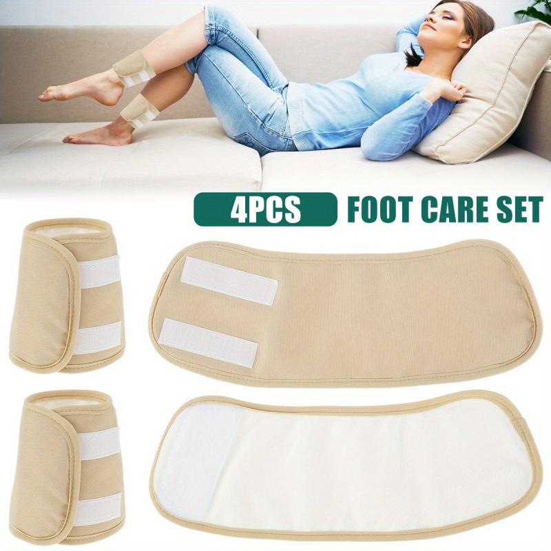4pcs Reusable Bamboo Velvet Ankle Packs Soft Cozy Leak Proof