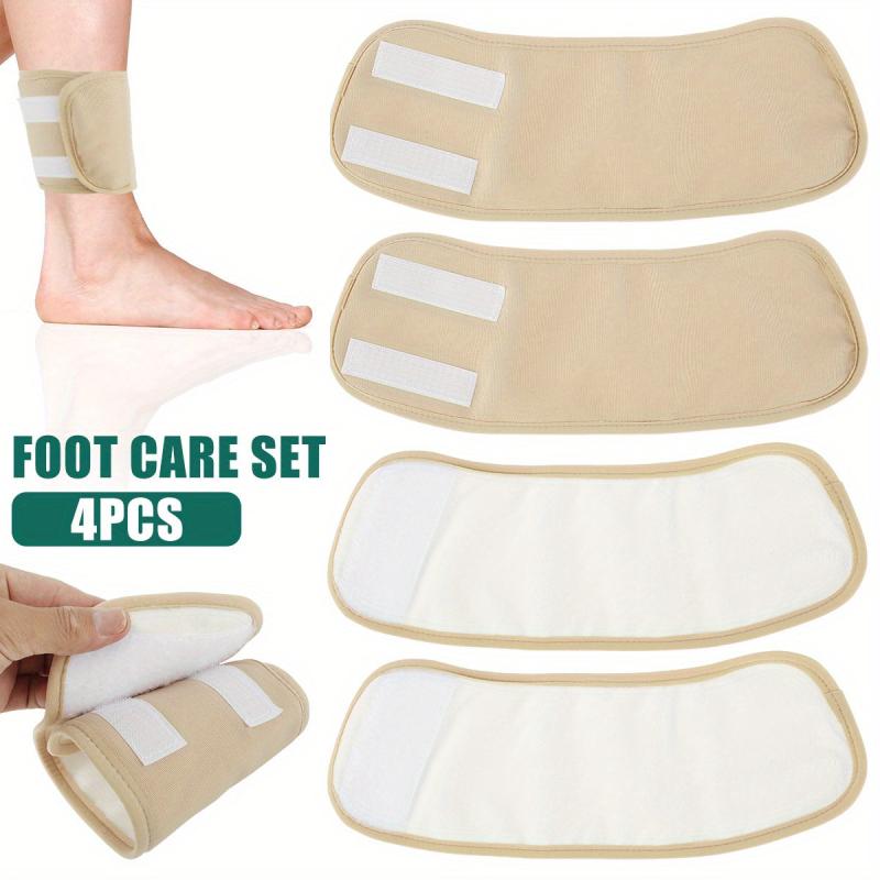 4pcs Reusable Bamboo Velvet Ankle Packs Soft Cozy Leak Proof