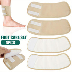 4pcs Reusable Bamboo Velvet Ankle Packs Soft Cozy Leak Proof