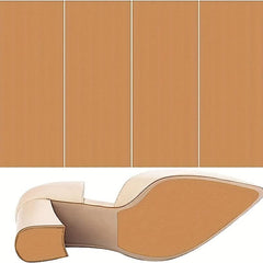 4pcs Shoe Sole Protector Non-Slip Self-Adhesive Silicone Grip Pad