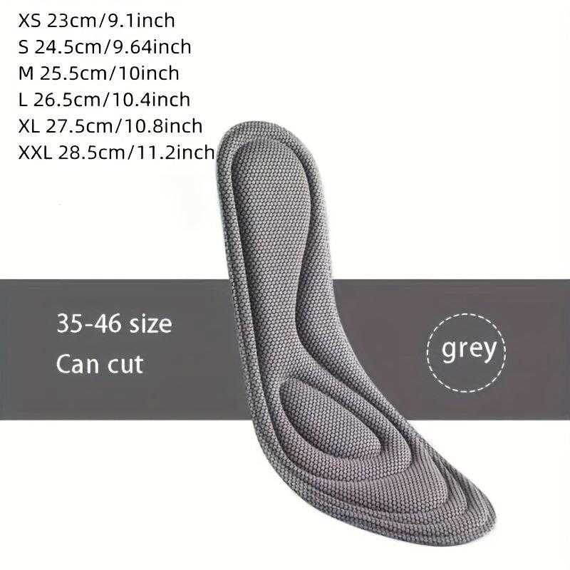 5D Memory Foam Orthopedic Insole Men/Women Nano Deodorant Insole