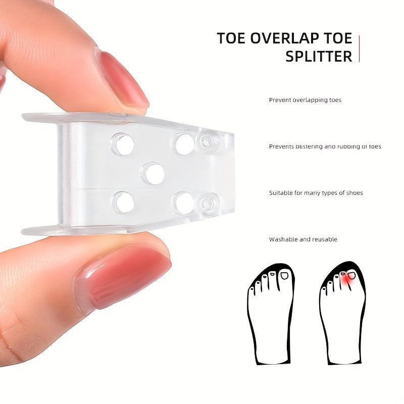 2pcs Toe Separators Silicone Toe Spacers For Overlapping Toes