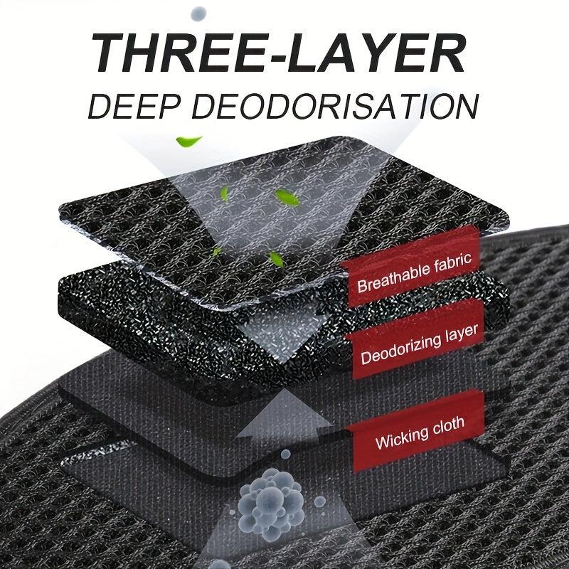 Bamboo Charcoal Anti-odor Deodorant Insoles Comfortable Shoe Pads Sole