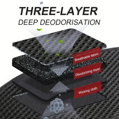 Bamboo Charcoal Anti-odor Deodorant Insoles Comfortable Shoe Pads Sole