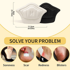 5 Pairs Heel Cushion Pads for Running Shoes Foot Care Inserts