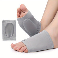 Professional Elastic Foot Bandages Flat Feet Massage Silicone Insoles Arch Pads