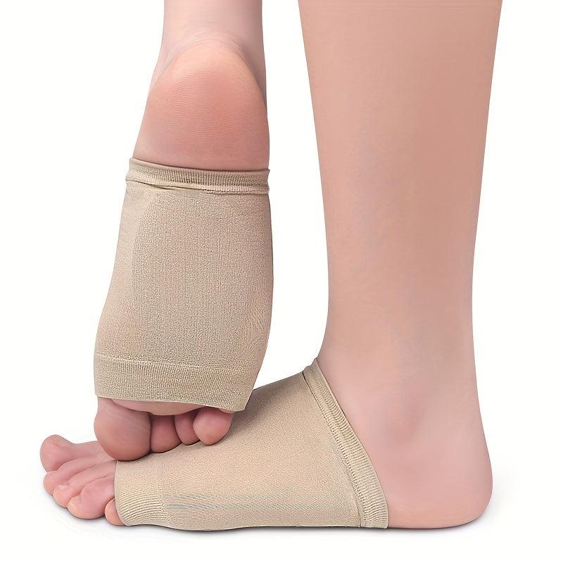 Professional Elastic Foot Bandages Flat Feet Massage Silicone Insoles Arch Pads
