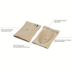 Professional Elastic Foot Bandages Flat Feet Massage Silicone Insoles Arch Pads