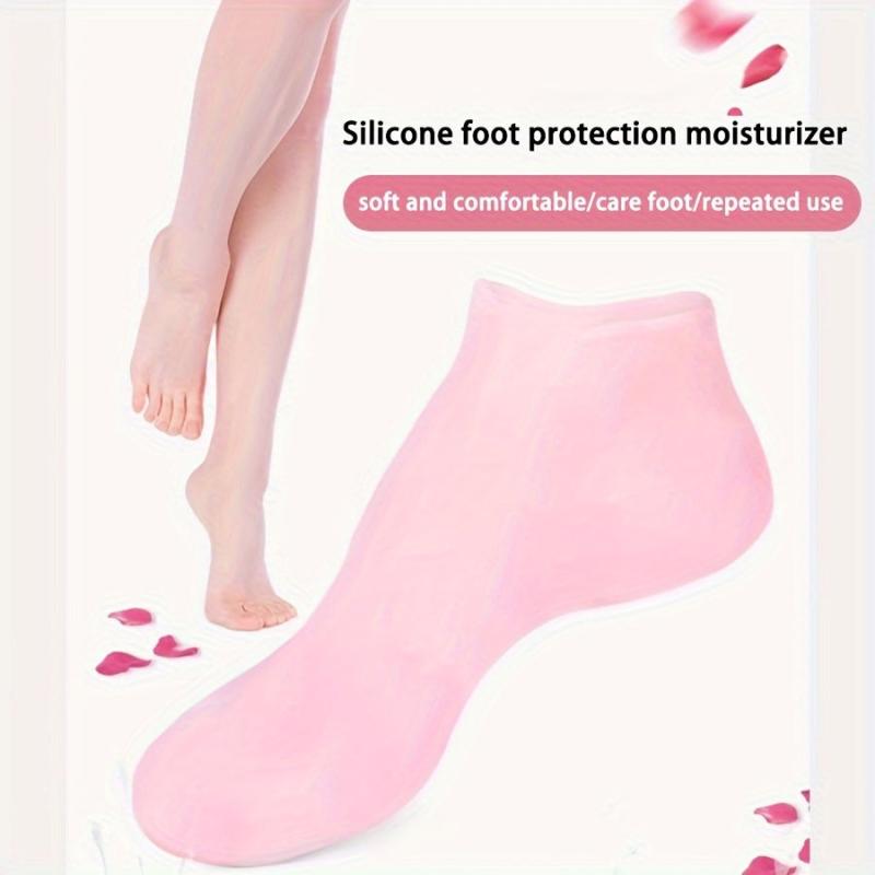 Silicone Moisturizing Socks Foot Cover Anti Cracked Feet Bath Pedicure Socks