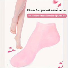 Silicone Moisturizing Socks Foot Cover Anti Cracked Feet Bath Pedicure Socks