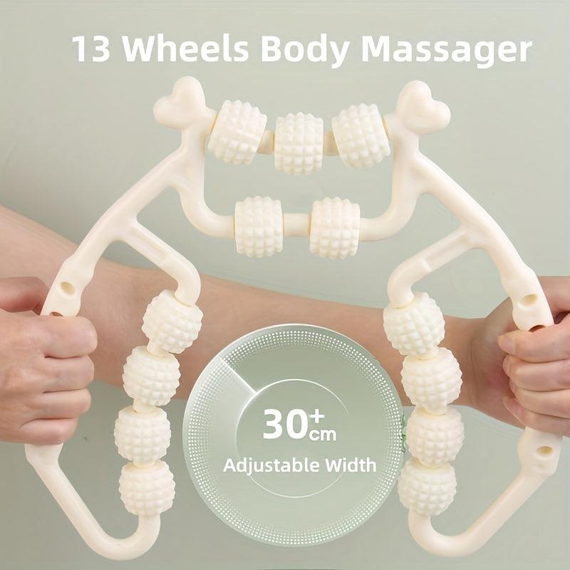 13 Plastic Roller Ring Leg Hand Shoulder Neck Manual Massage