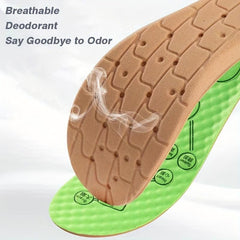 Unisex Herbal Massage Sport Insoles Sweat Absorbing Cushion Arch Support Pads