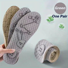 Unisex Herbal Massage Sport Insoles Sweat Absorbing Cushion Arch Support Pads