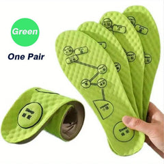 Unisex Herbal Massage Sport Insoles Sweat Absorbing Cushion Arch Support Pads