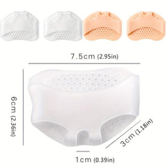 Honeycomb Silicone Foot Pads for High Heels - Anti-Slip Forefoot Pad