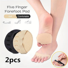 Forefoot Pad Foot Palm Five Finger Socks Invisible Toe Socks