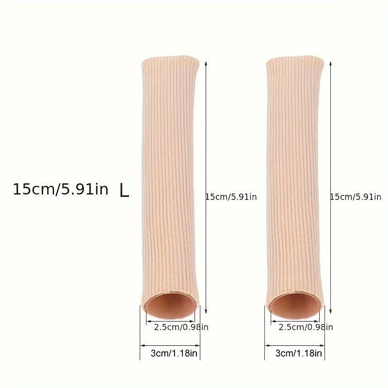 2pcs Toe Sleeve Protectors Soft Toe Separators Foot Care Tool
