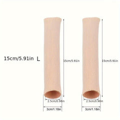 2pcs Toe Sleeve Protectors Soft Toe Separators Foot Care Tool