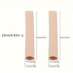 2pcs Toe Sleeve Protectors Soft Toe Separators Foot Care Tool