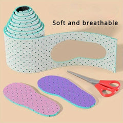 3pcs Cuttable Sweat Absorbent Insoles Soft & Comfortable