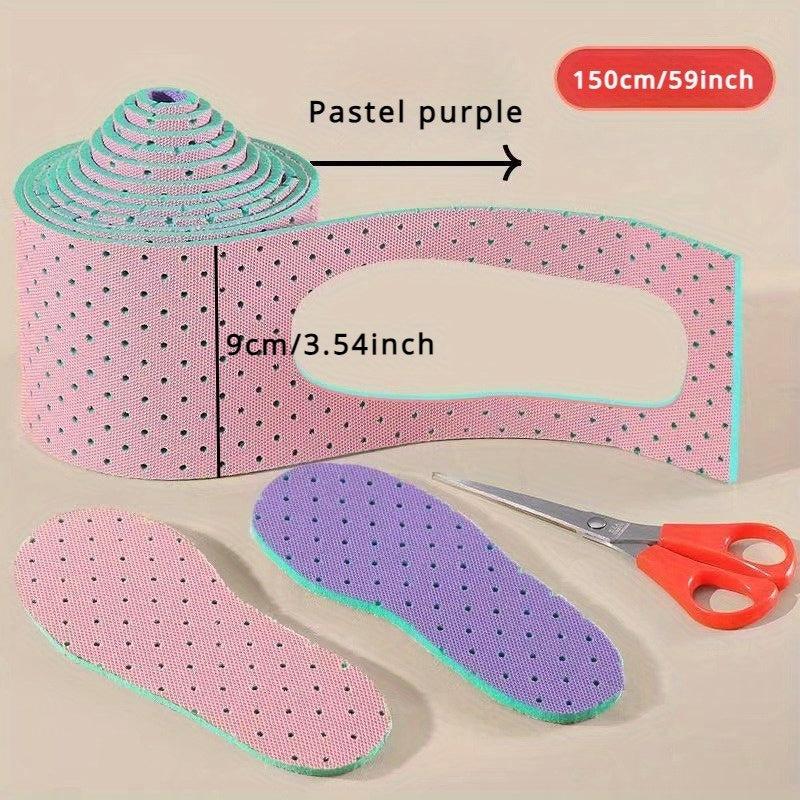 3pcs Cuttable Sweat Absorbent Insoles Soft & Comfortable