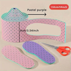 3pcs Cuttable Sweat Absorbent Insoles Soft & Comfortable