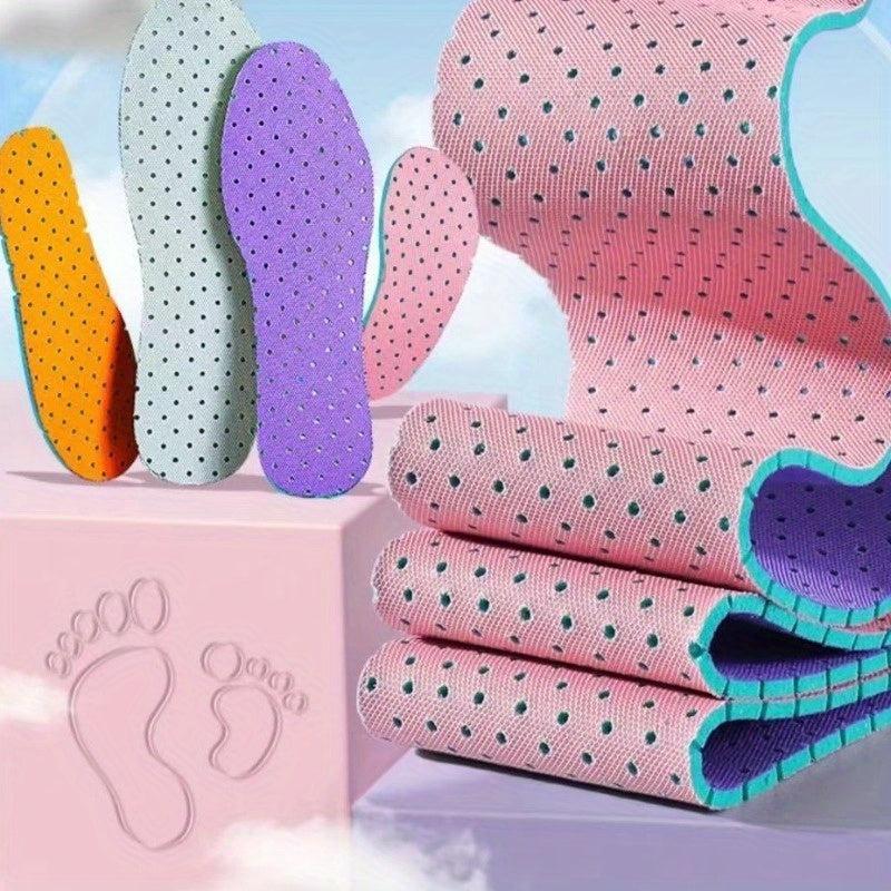 3pcs Cuttable Sweat Absorbent Insoles Soft & Comfortable