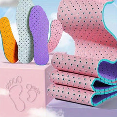 3pcs Cuttable Sweat Absorbent Insoles Soft & Comfortable