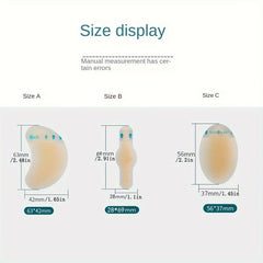 10pcs Half Size Invisible Gel Heel Stickers for Women's Shoes