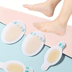 10pcs Half Size Invisible Gel Heel Stickers for Women's Shoes