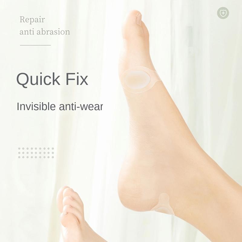 10pcs Half Size Invisible Gel Heel Stickers for Women's Shoes