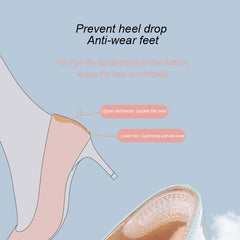 Silicone Heel Stickers Heels Grips Anti Slip Cushions Foot Care Protector