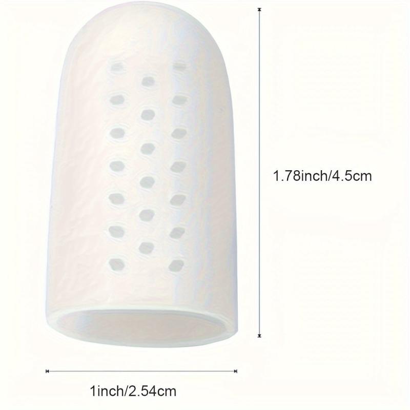10 Pcs Toe Protector Sleeves with Holes for Relief from Toe Issues
