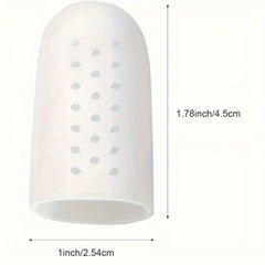10 Pcs Toe Protector Sleeves with Holes for Relief from Toe Issues
