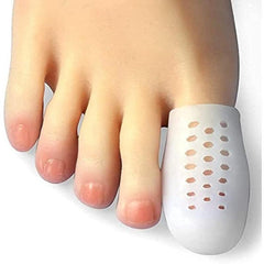 10 Pcs Toe Protector Sleeves with Holes for Relief from Toe Issues